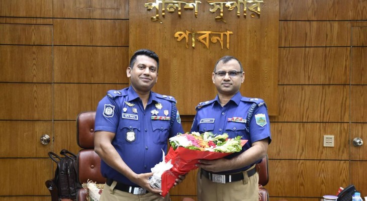 পাবনায় নবাগত পুলিশ সুপার আবু আশ্রাফের দায়িত্ব গ্রহণ